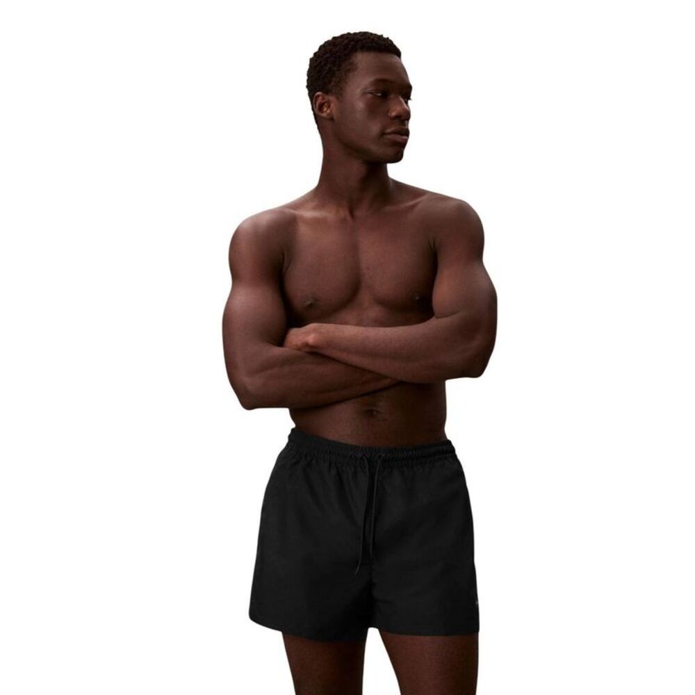 Calvin Klein Jeans Black Recycled Polyester Swim Men's Shorts